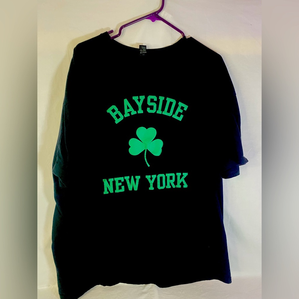 Bayside NY Black St.Patrick Day Short sleeve T Shirt Size 3Xl